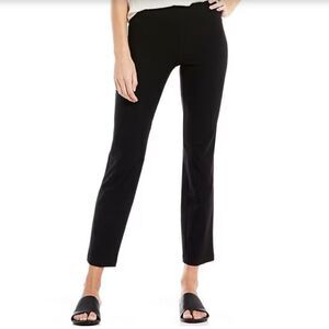 EILEEN FISHER Washable Stretch Crepe Pant Black Size Medium